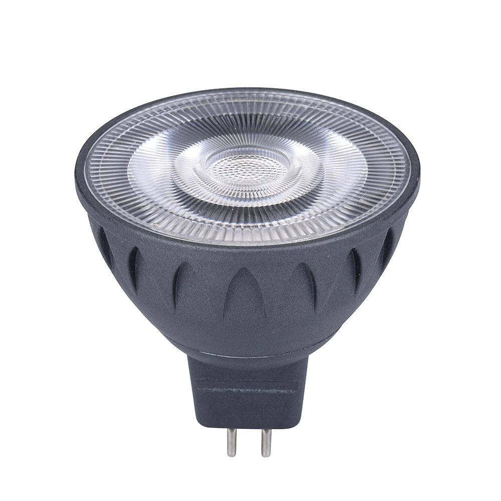 Led mini spotlight pwm dimmable AC 12v 24v 10-30V DC warm white 5000K led 6-watt 7W  dimmable gu10 mr16