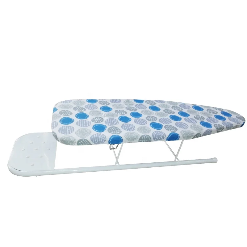 

Space Saving Folding Table Top Metal Ironing Board with Safety Iron Rest