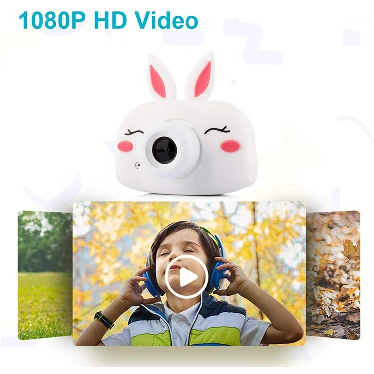 Carton Shockproof Silicone Camera Case WiFi Digital Cam Video Recorder For Kids Toddler