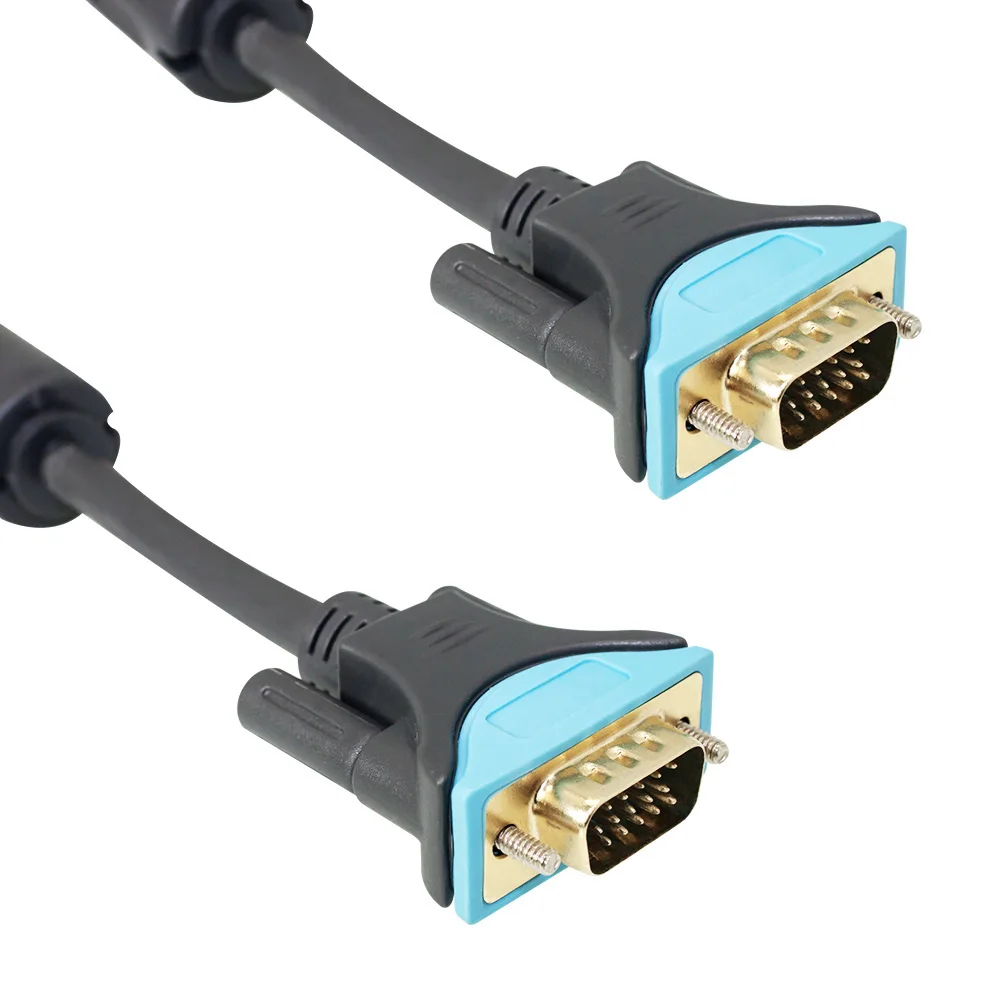 

XANUAN VGA Cable Male to Male with ferrites for PC Computer Monitor SVGA Cable 1.5M Black