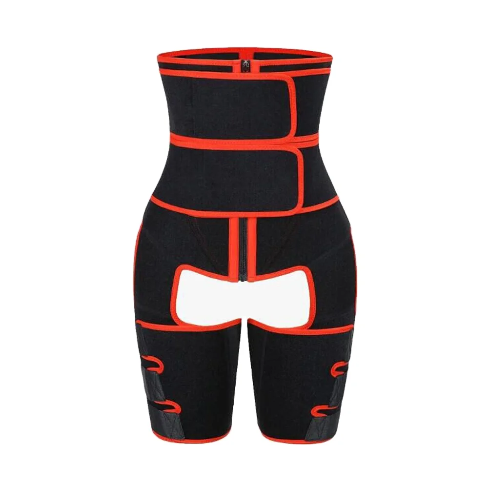 

Plus Size Custom Wholesale Fitness Workout Weight Loss Slimming Butt Lifter Belt Tummy Waist Thigh Trainer Women clothing, Black\red