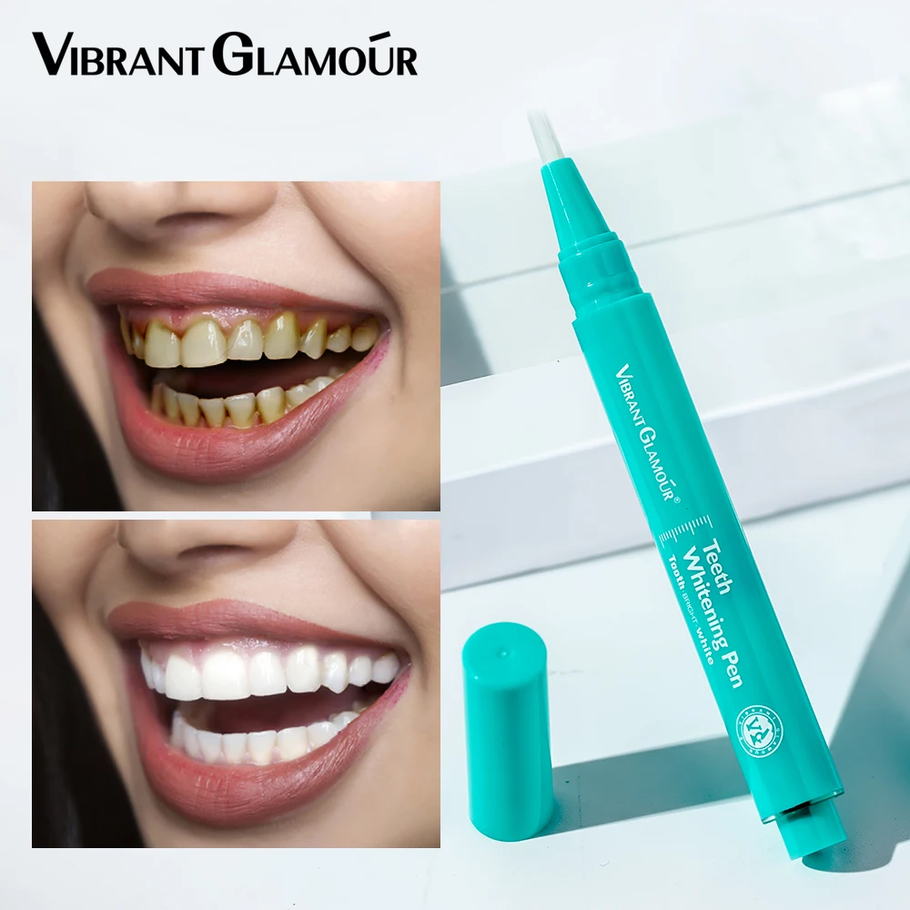 

VIBRANT GLAMOUR Fast Remove Plaque Stains Dental Hygiene No Sensitivity Gentle Oral Care Teeth Whitening Pen