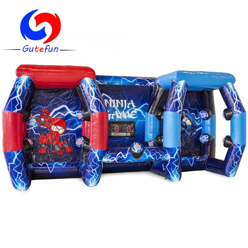 

2020 interactive super fun two persons inflatable games IPS Ninja battle for sale