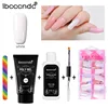 Long Lasting LED UV Nail Gel Polish Pink Transparent Quick Extender
