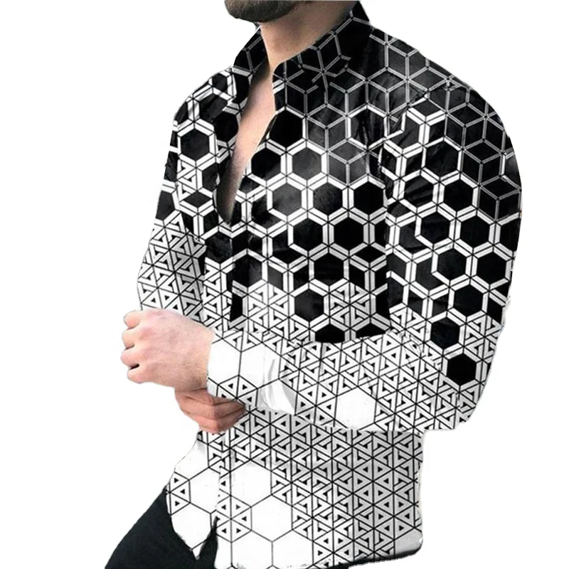 

New Arrival Men Long Sleeve Shirt Cotton 40% Polyester 60% Custom Full Sleeve Shirt Gentleman Casual Shirts