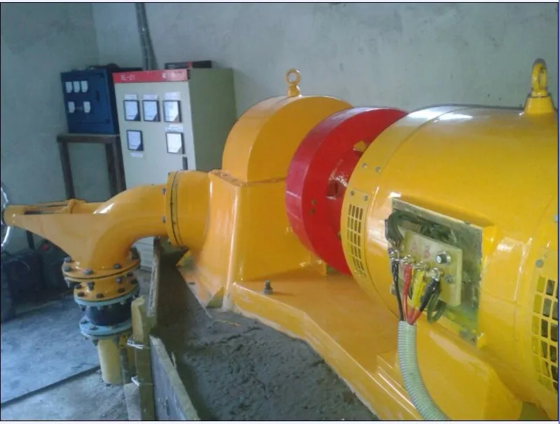 Inclined Jet Turbine Hydro Power Generators Micro Hydro Generator For