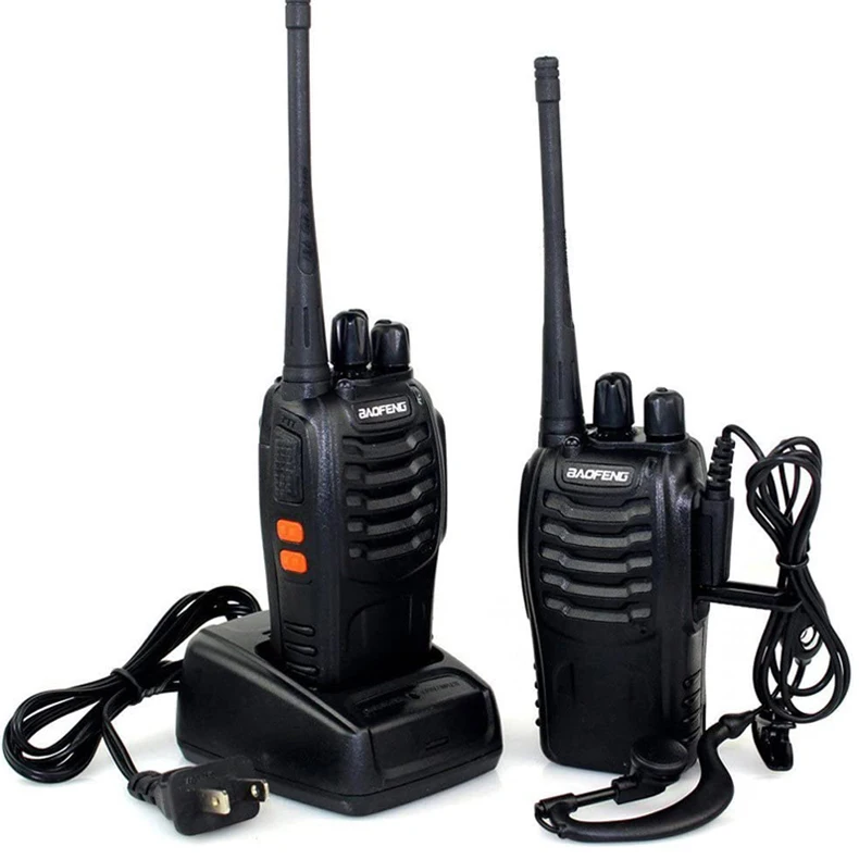 

BF 888S UHF VHF Handy Commercial Two Way Radio Walk Talky Walkie Talkies for Outdoor Emergency