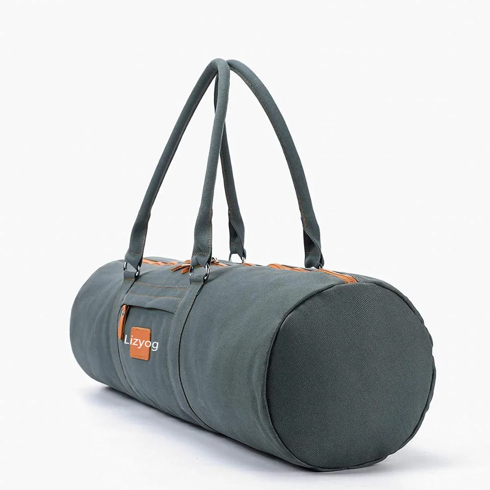 

New Design Fitness Travel Washable Canvas Printed Custom Tote Yoga Mat Bag