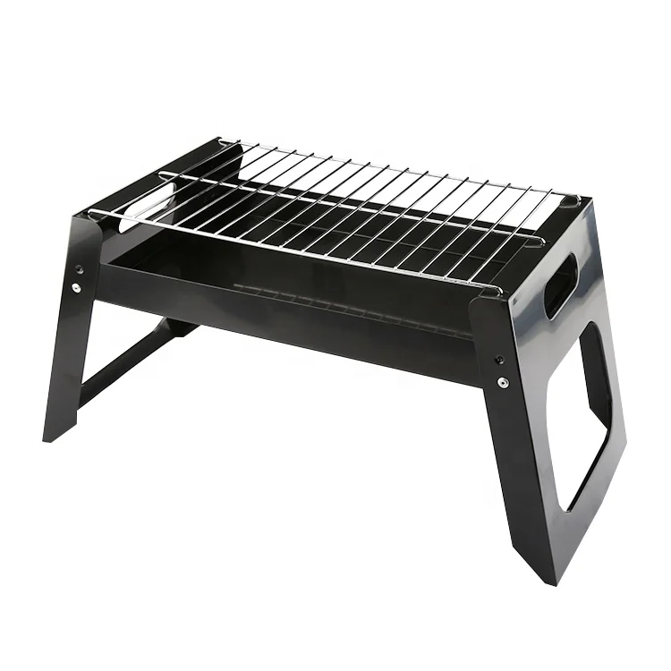 

Foldable BBQ Charcoal Grill Barbecue Grill Smoker Grill for Outdoor Cooking Camping Hiking Picnics, Red black