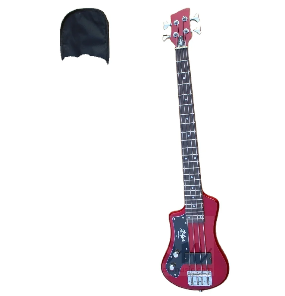 

Weifang Rebon 4 String Left Hand Mini Bass Guitar/Electric Bass Guitar