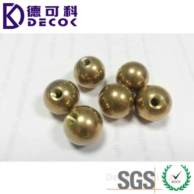 Tapped H62 Brass Ball Threaded 10mm 12mm 15mm 20mm Threading M2 M3 M4
