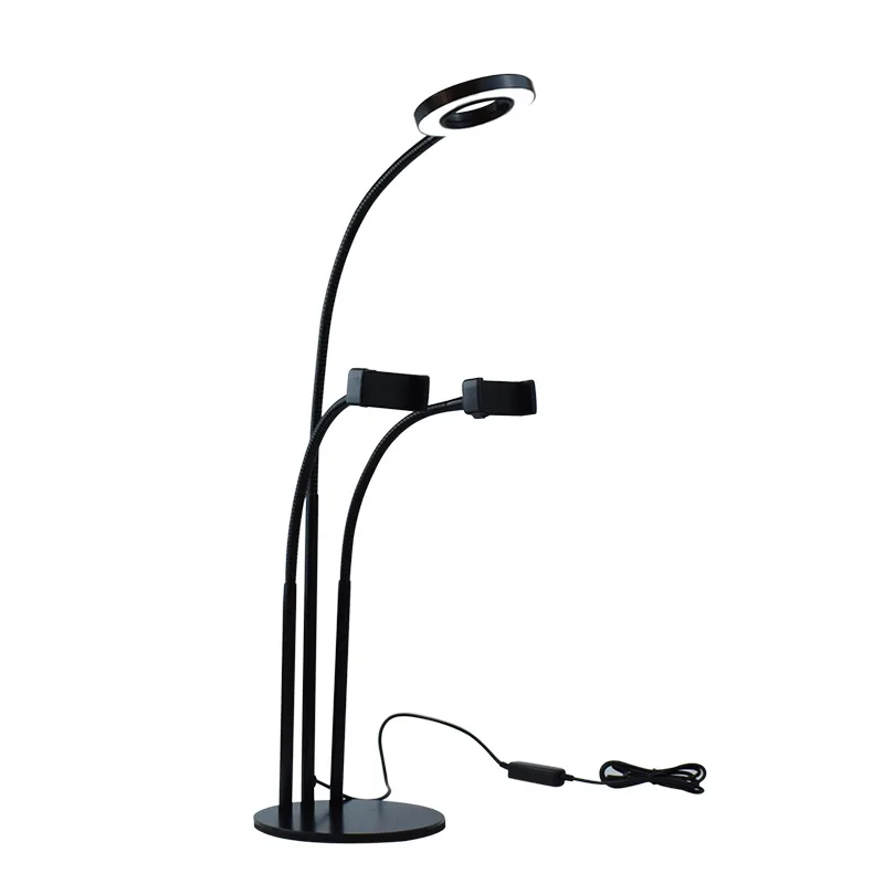 

Newest Wholesale Ring Light Mobile Phone Holder for Makeup, Black, white