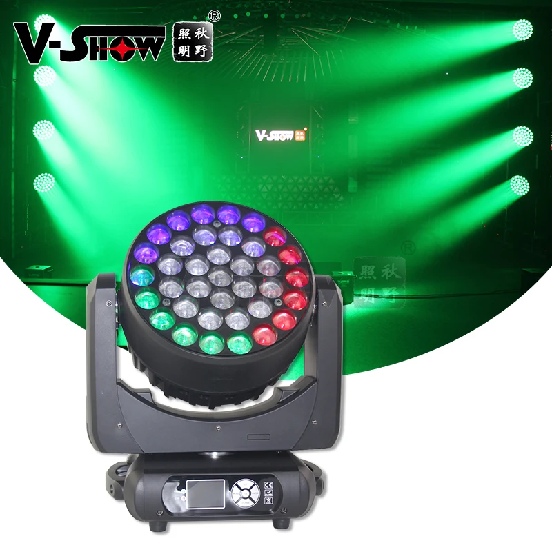 

V-show New product Beam wash zoom 37*15W RGBW 4in1 circle control for stage moving head