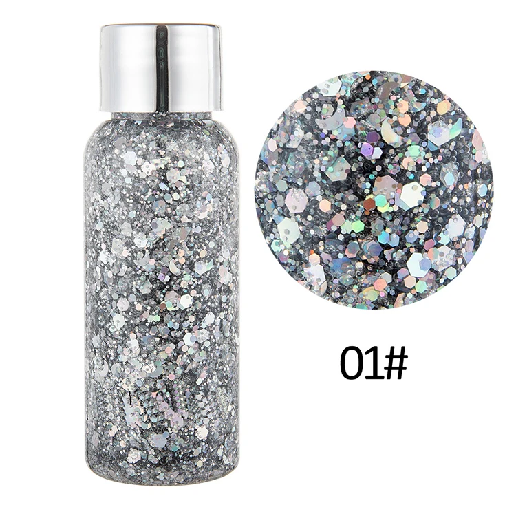 
Chunky Body Glitter for Art Sequins Laser Flash Powder Face Glitter Shimmer Shine UV Body Paint Festival Hair Glitter Cosmetic 