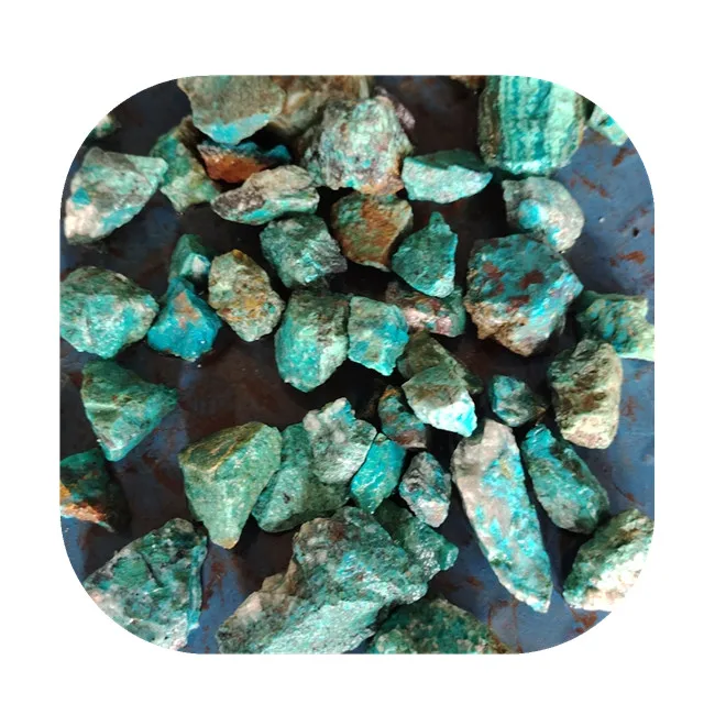 

Wholesale healing crystals turquoise mineral raw stones natur green blue Chrysocolla rough stones for sale