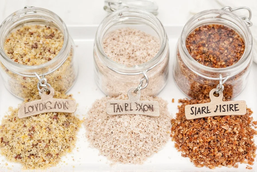 Citrus-herb salt blend in a mason jar