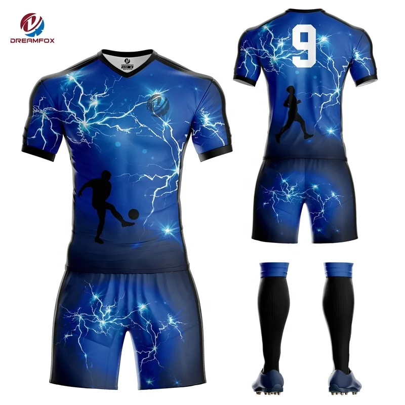 Professional Soccer Team Jersey Custom Stripe Youth Soccer Jerseys