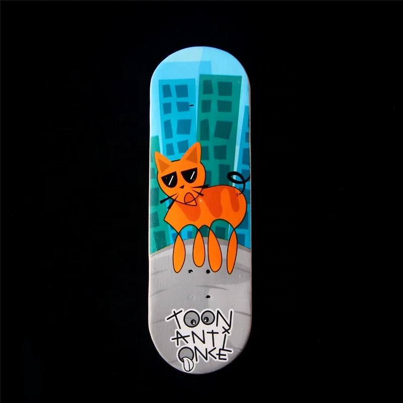 

RSFN0014 Cartoon Dog 30 mm or 32 mm 100% Canadian Maple Wood Finger Skateboard Deck Free Shipping, Same as picture