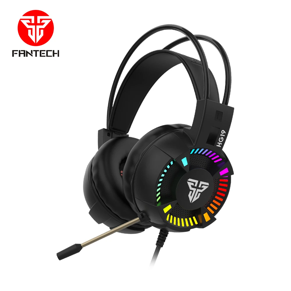 

Fantech HG19 IRIS Gaming Headset Comfort Earcups Noise Canceling Headphone with Lightning Effects Durable Lightweight