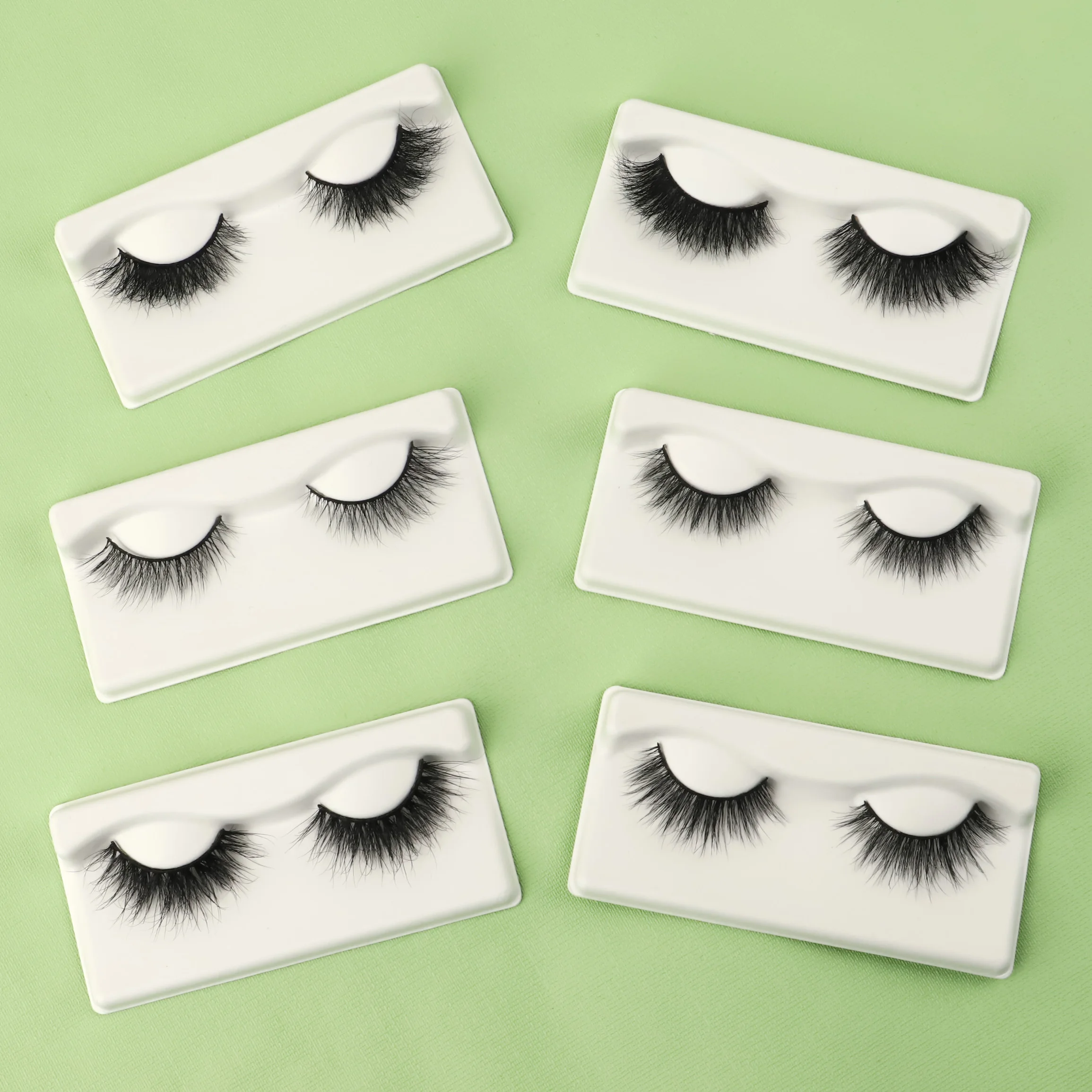 

Biodegradable recycled friendly paper tray popular styles 25mm 3d Mink lashes