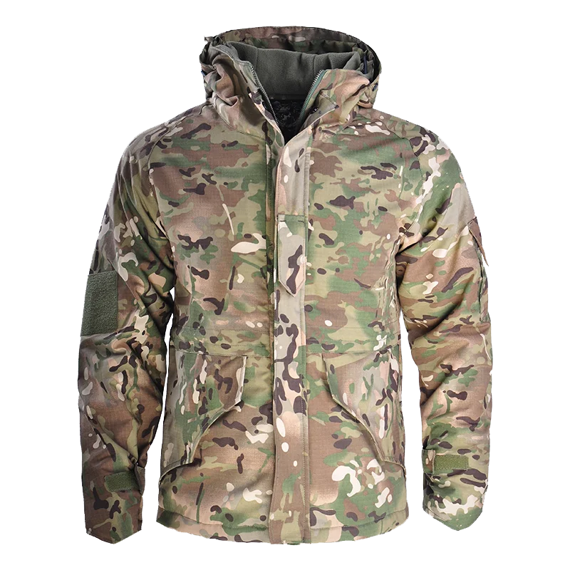 

Outdoor Hoodie Army Uniform Hunting Tactical Jacket G8 Warm-Keep Multicam Shark Skin Softshell Men's Jacket 5 Color OEM Warm, Customized color