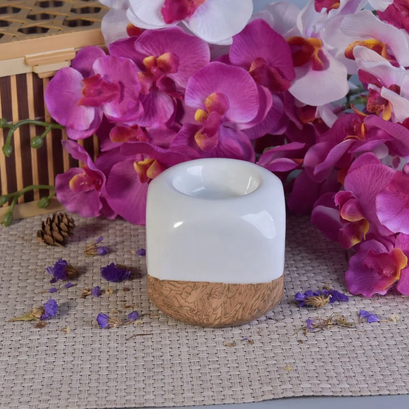 Special glaze ceramic candle vessel votive candle holder home decoration suppliers