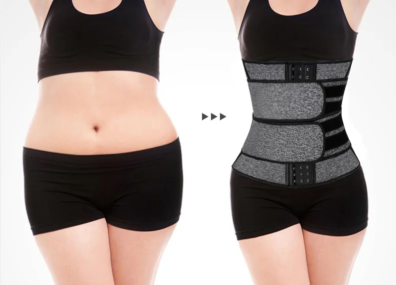 
Shapewear Neoprene Sauna Waist Trainer Corset Sweat Belt for Women Weight Loss Compression Trimmer Workout Fitness 