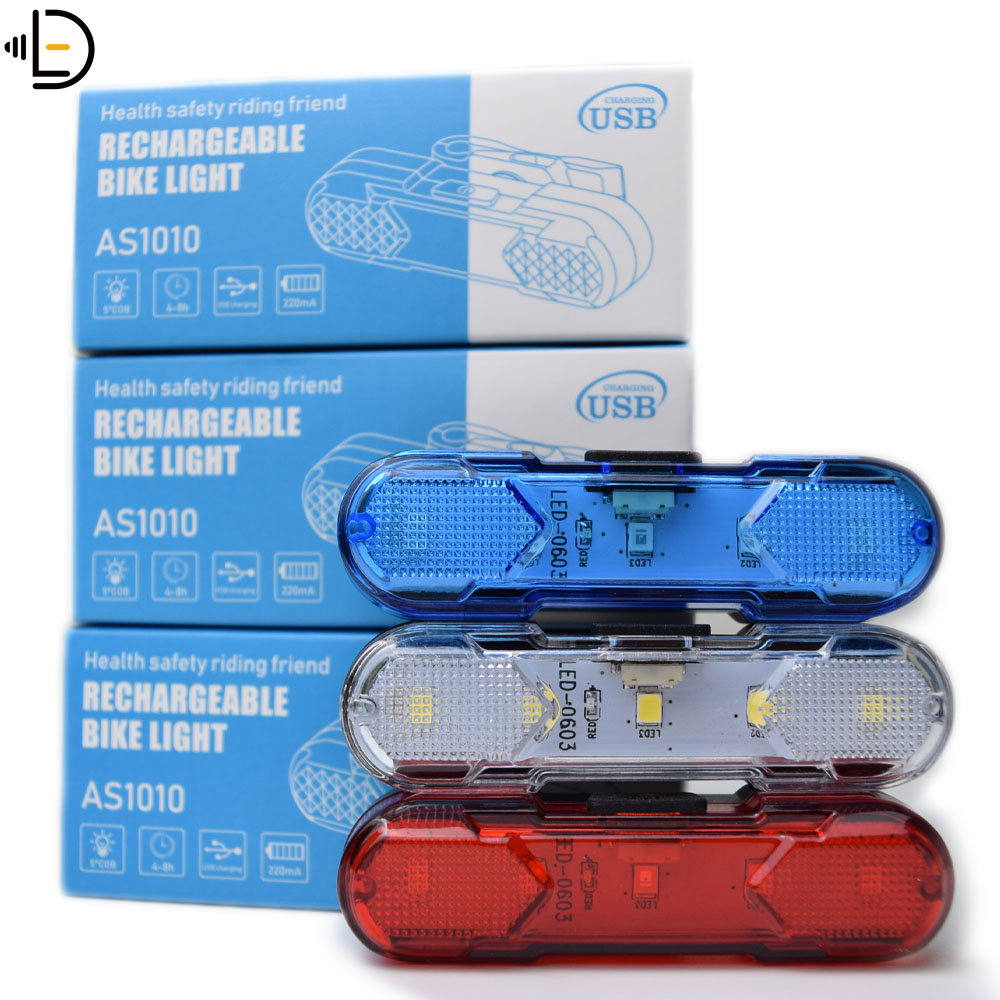 

2021 Newest Design Ultra Bright Bicycle Tail Light LED Bicycle Light USB Rechargeable Bike Light
