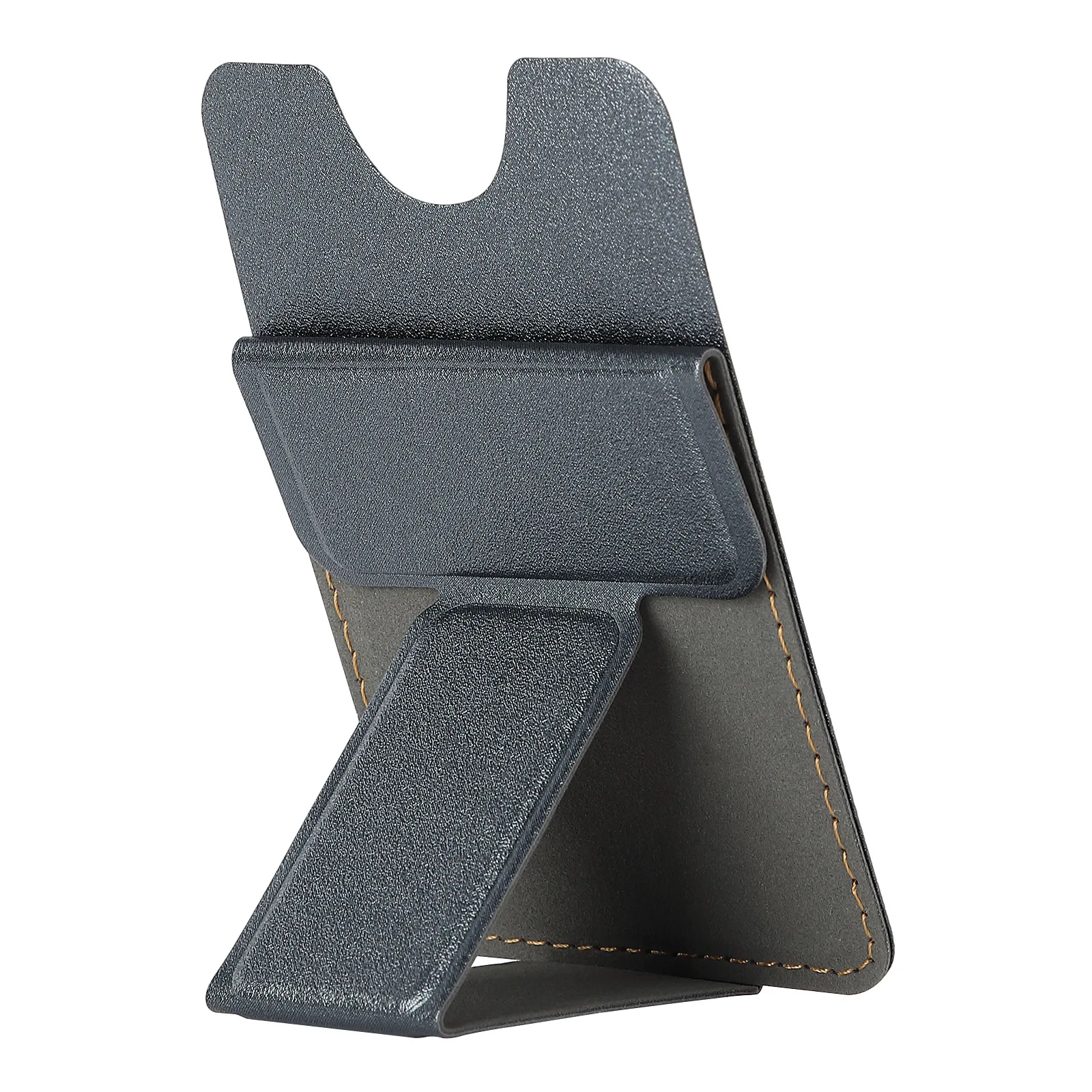 

High quality blank PU card holder for mobile phone stand desk and grip, As picture