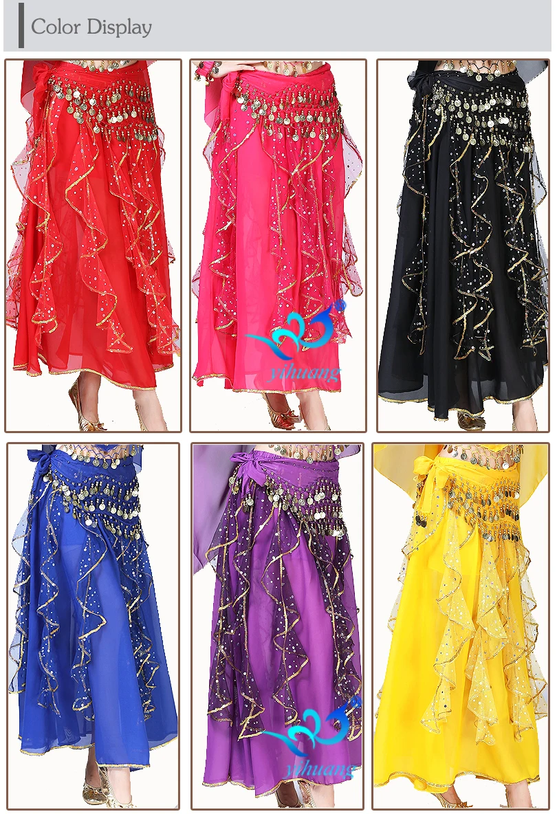 belly dance skirt chiffon