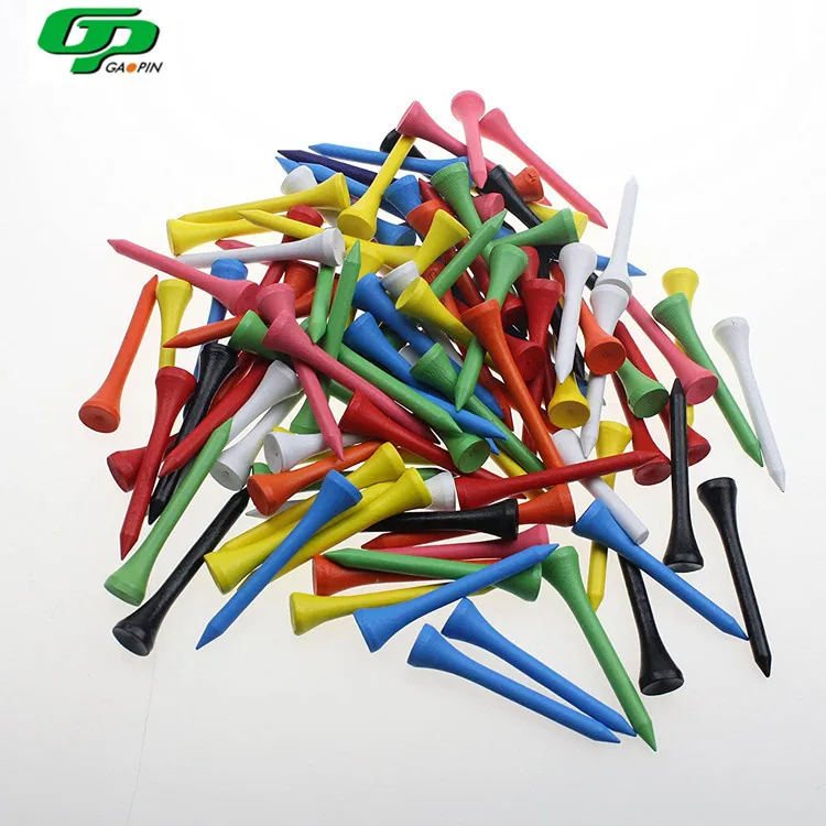 

Wholesale OEM Custom Logo Golf Accessories 83MM 70MM Professional Various Multiple Color Plastic Golf Tees, Various color