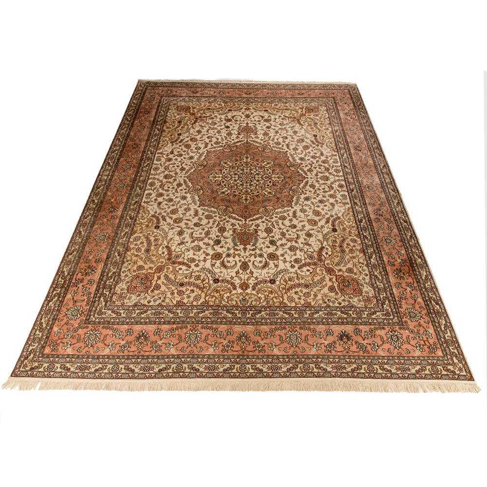 

9x12ft Yuxiang Handmade Silk Custom Rug luxury persian design standard export quality hand knotted rugs