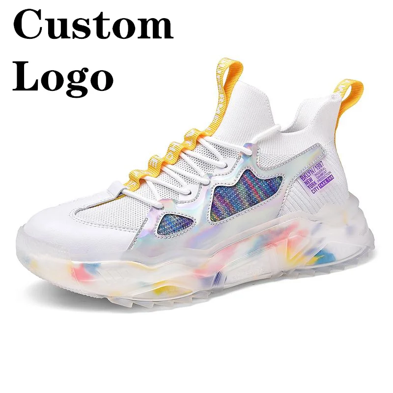 

Moyo Transparent Sole Outdoor Casual Latest Hot Sale Fashion trend Men Sneakers Men Sports custom shoes with logo, Black;white;grey