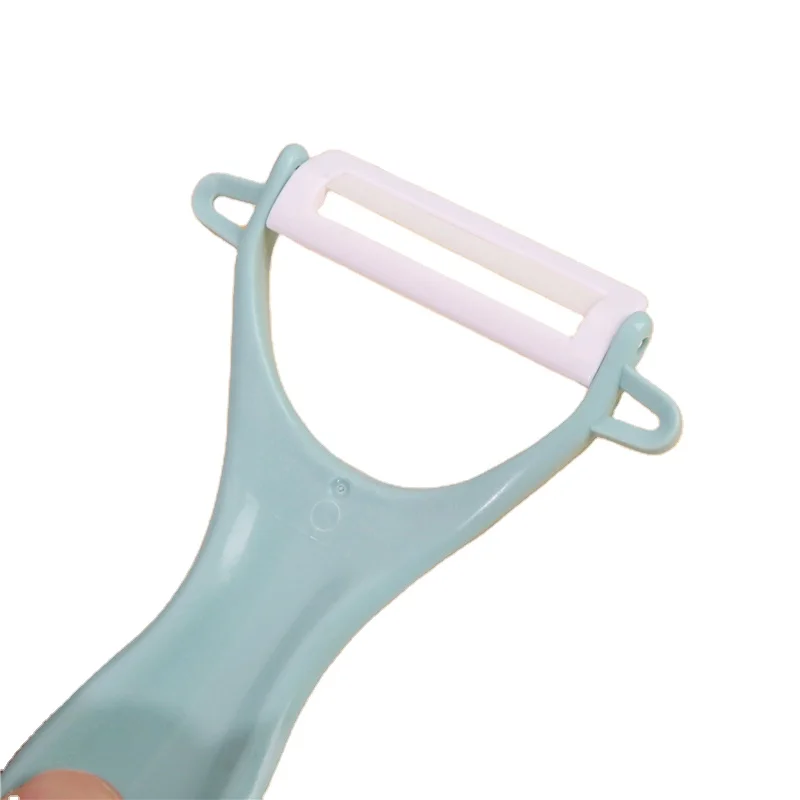 

China factory simple design Kitchen multifunctional Planer tool fruit fruit knife Ceramic peeler beam knife potato peeler, Green,blue