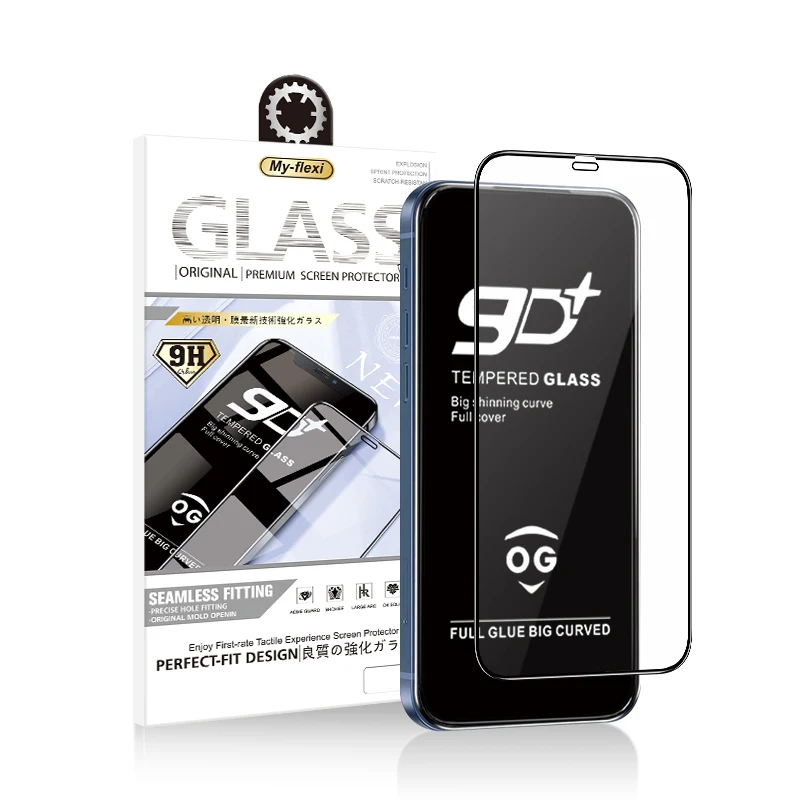 

9D wholesale tempered glass for phones screen protector 2.5D curved silk anti-static tempered glass suppliers For redmi note 8