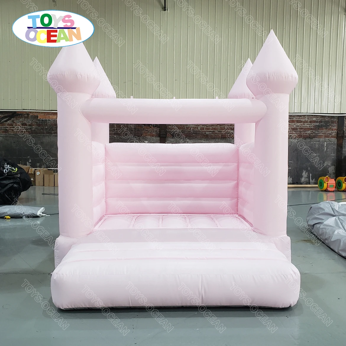 

Commercial grade white Bounce House pastel color bounce house inflatable soft ball pit jumping castle