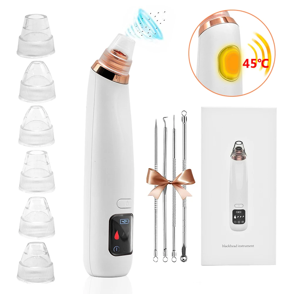 

professional pore cleaner beauty facial vacuum blackhead remover with heat function