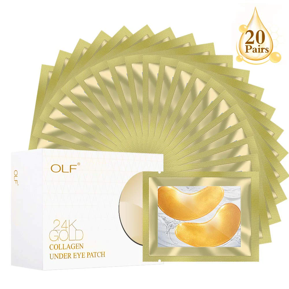 

OEM Custom 24K Gold Crystal Collagen Pads Hydrogel Patches Eye Gel Mask