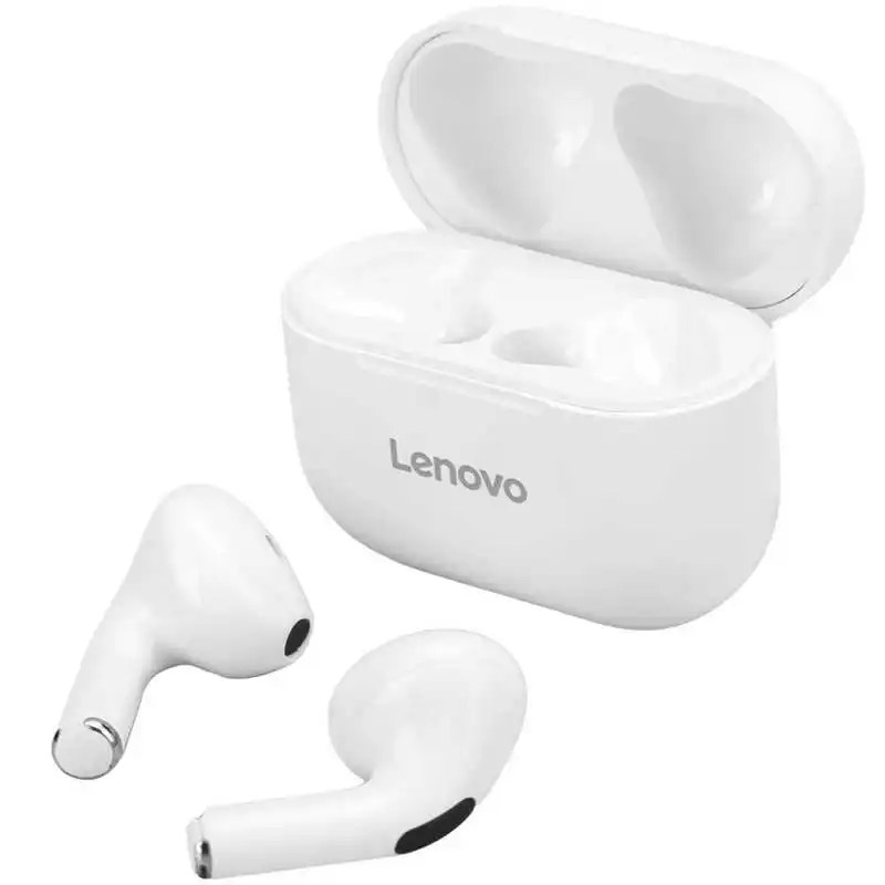 

Origina Lenovo LP40 Wireless Bluetoo Earphones TWS Earbuds Waterproof headset HiFi Wireless Headset With Mic Sport earbuds, Black/white