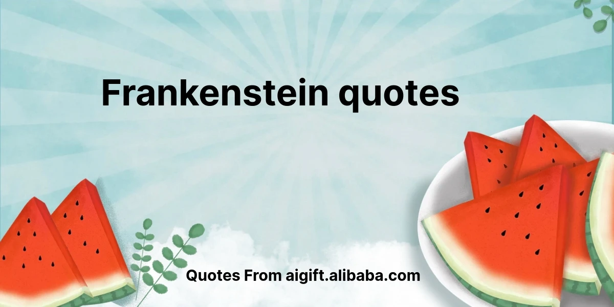 frankenstein quotes