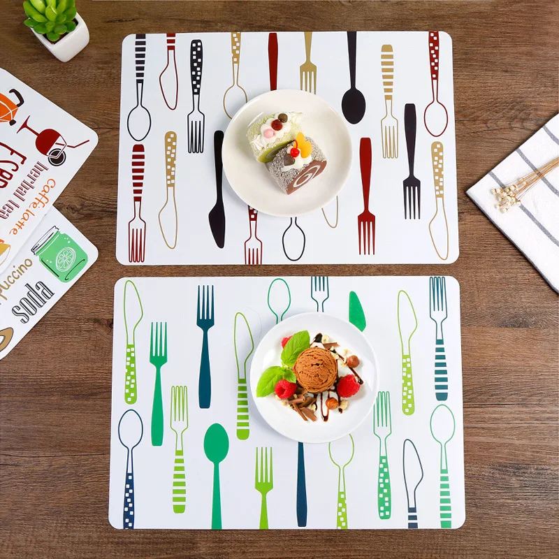 

high quality PVC waterproof and durable table mat for home restaurant hotel