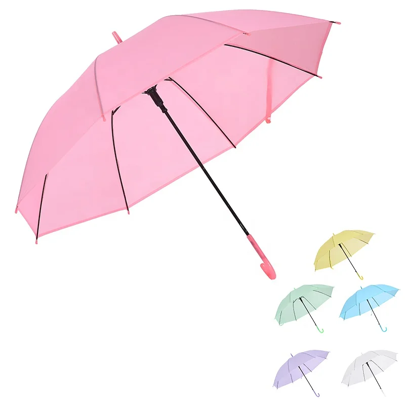 

promotional parasol gift wholesale cheap PVC TPU Poe custom printing rain straight transparent clear umbrella for lady wedding, Customized