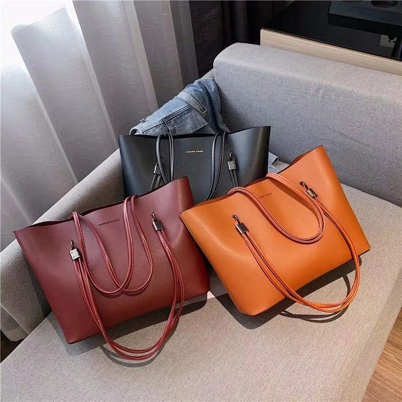 

2021 Factory Wholesale Young Lady Casual Handbag Luxury Tote Hand Bags Large Capacity Purses For Women