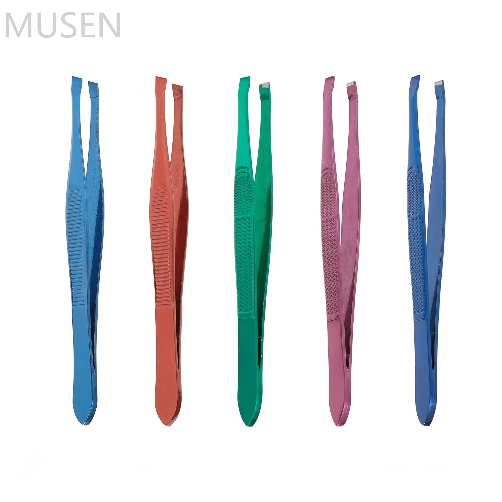 

Color Stainless Steel Eyebrow Tweezers Eyelash Tweezers