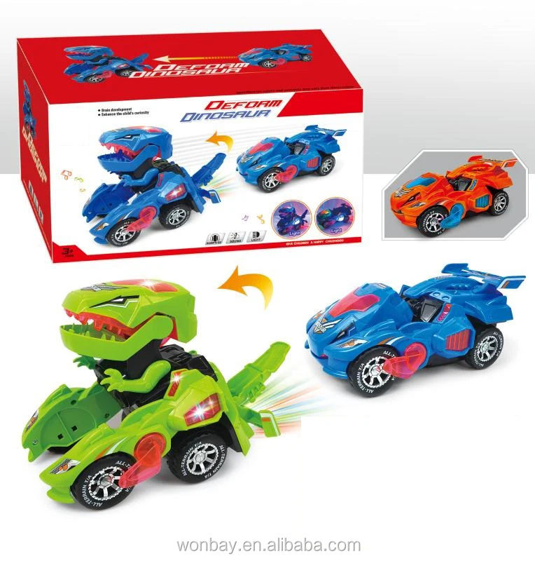 Hot Selling Plastic Electronic Transformable Dinosaurs Chariot Car ...