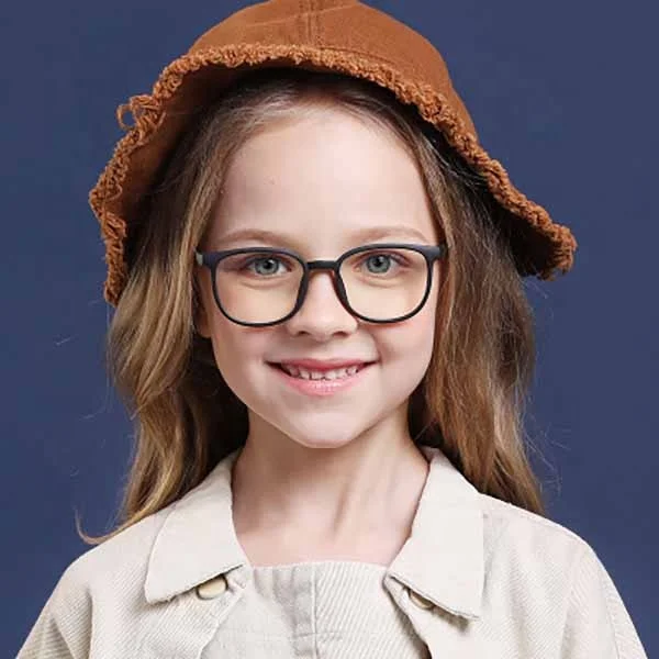 

Light silicone flexible candy color Myopia Optical frame anti blue light blocking glasses for kids children eyeglasses