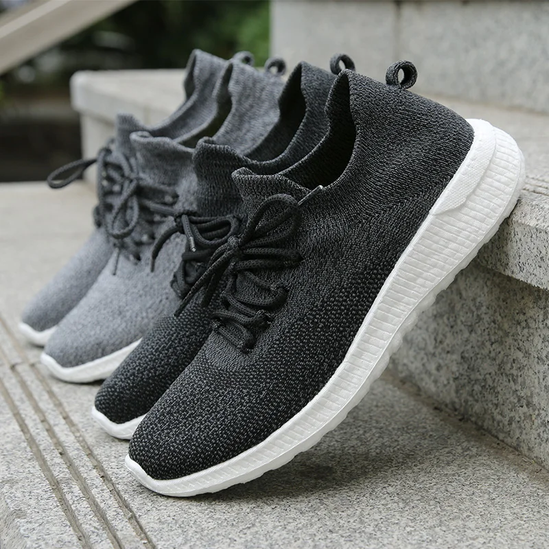 

Lightweight 360g Breathable Casual Walking Shoe Shoes Men Sport Running Walking Style Shoes, Black;grey