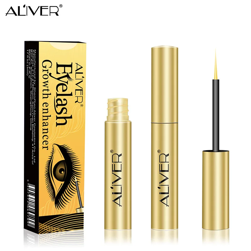 

ALIVER Private Label Wholesale Free Sample Low MOQ Eyebrow Enhancer Organic Natural Eyelash Growth Serum