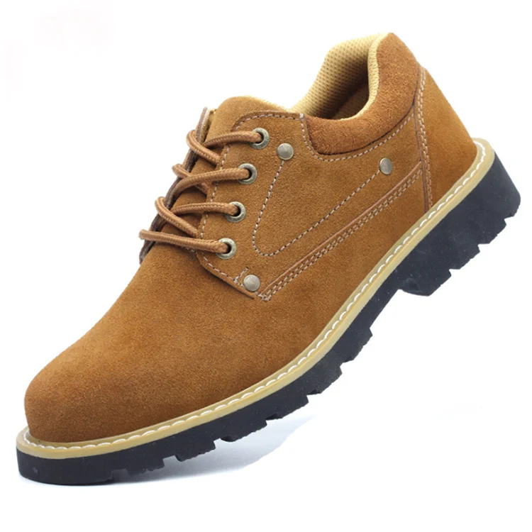 

Leather safety shoes breathable working safety shoes