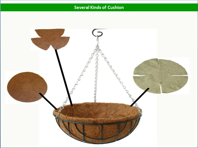 Hot Sale Products Hanging Basket With Liner Coco Hanging Planters Round